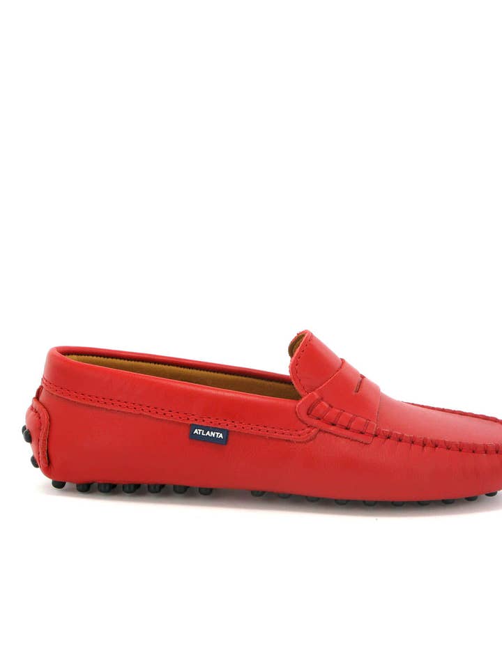 032 Drivers - red smooth for wholesale by Atlanta Mocassin