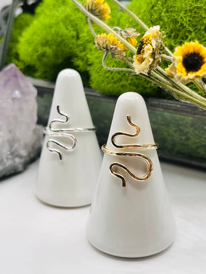 MEDUSA Snake Ring for wholesale by Rachel Renee Jewelry