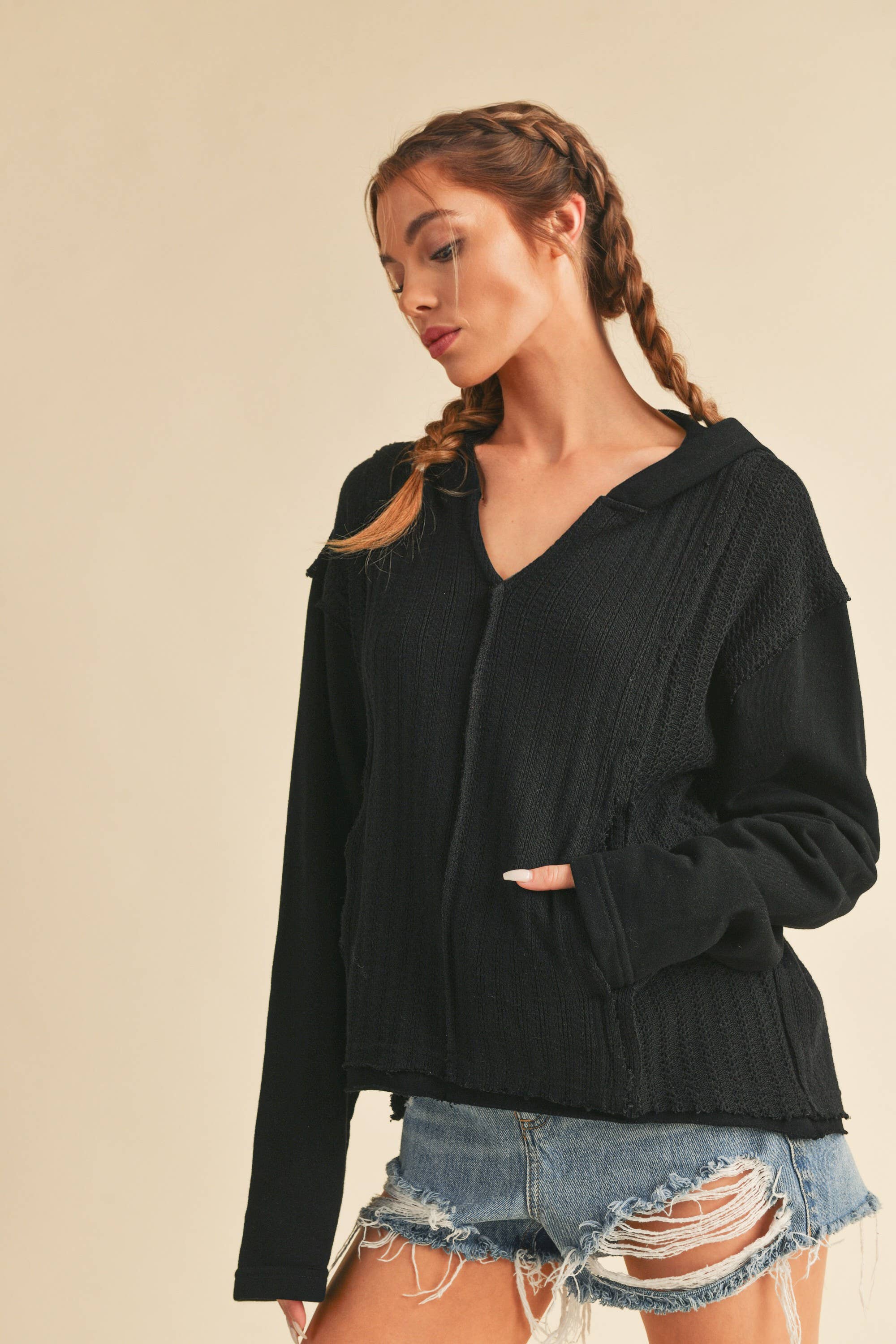 AEMI + CO - Venta al por mayor Sudadera con capucha - Mujer - Sudadera 919BK Raquel 20