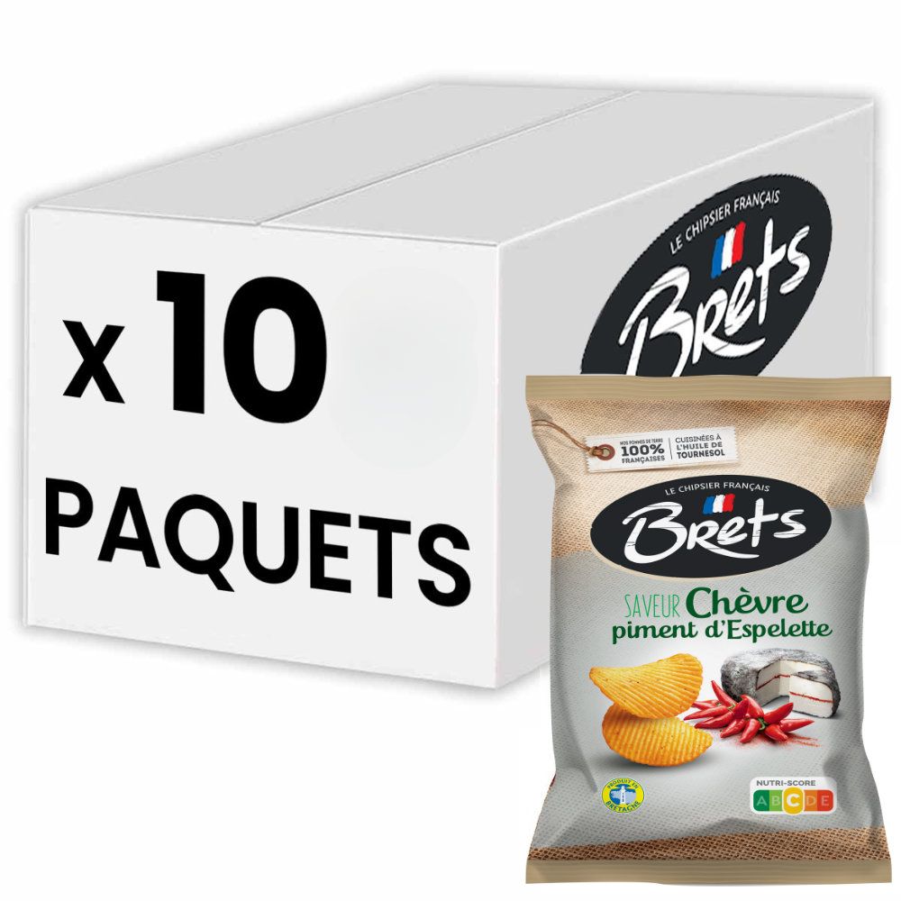 123bonbon - Venta al por mayor Patatas fritas - Patatas fritas BRET'S con queso de cabra y pimiento de Espelette1