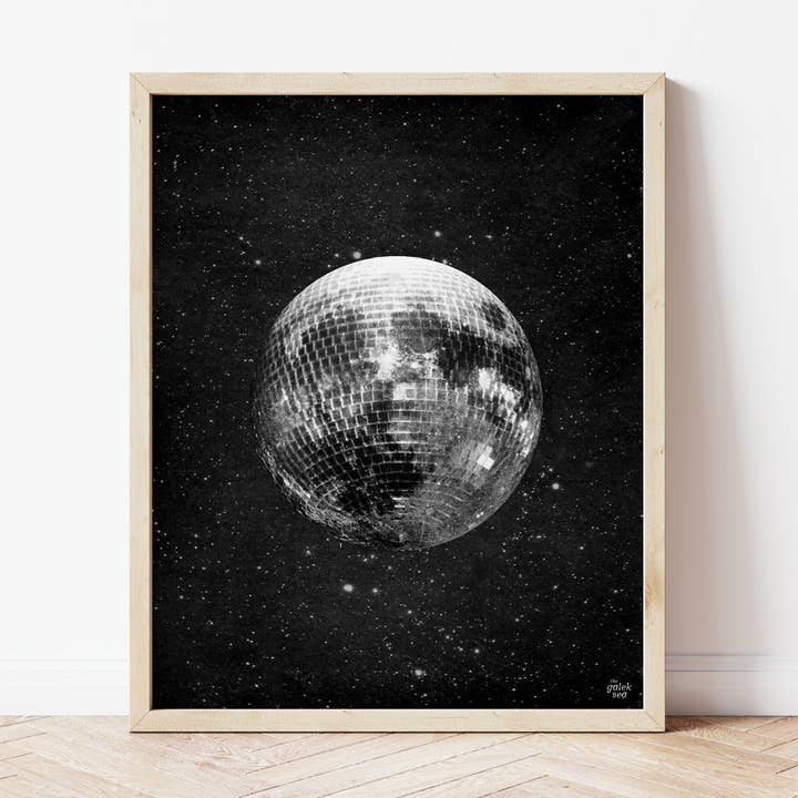 Imprimé Disco Moon pour la vente par The Galek Sea