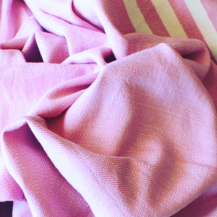 PINK CARNATION TURKISH TOWEL PESTEMAL for wholesale by QUIQUATTRO LLC