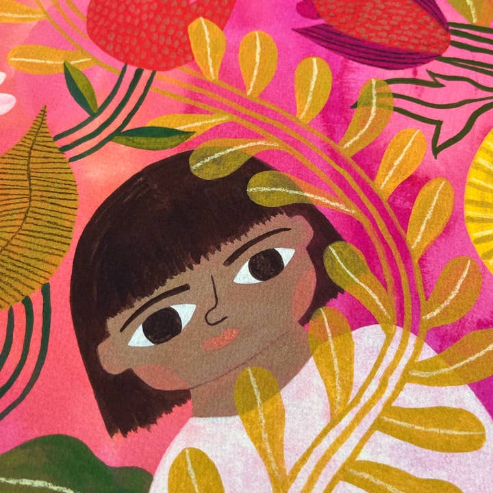 Meenal Patel Studio - Wholesale Art Print - Garden Lion Art Print1