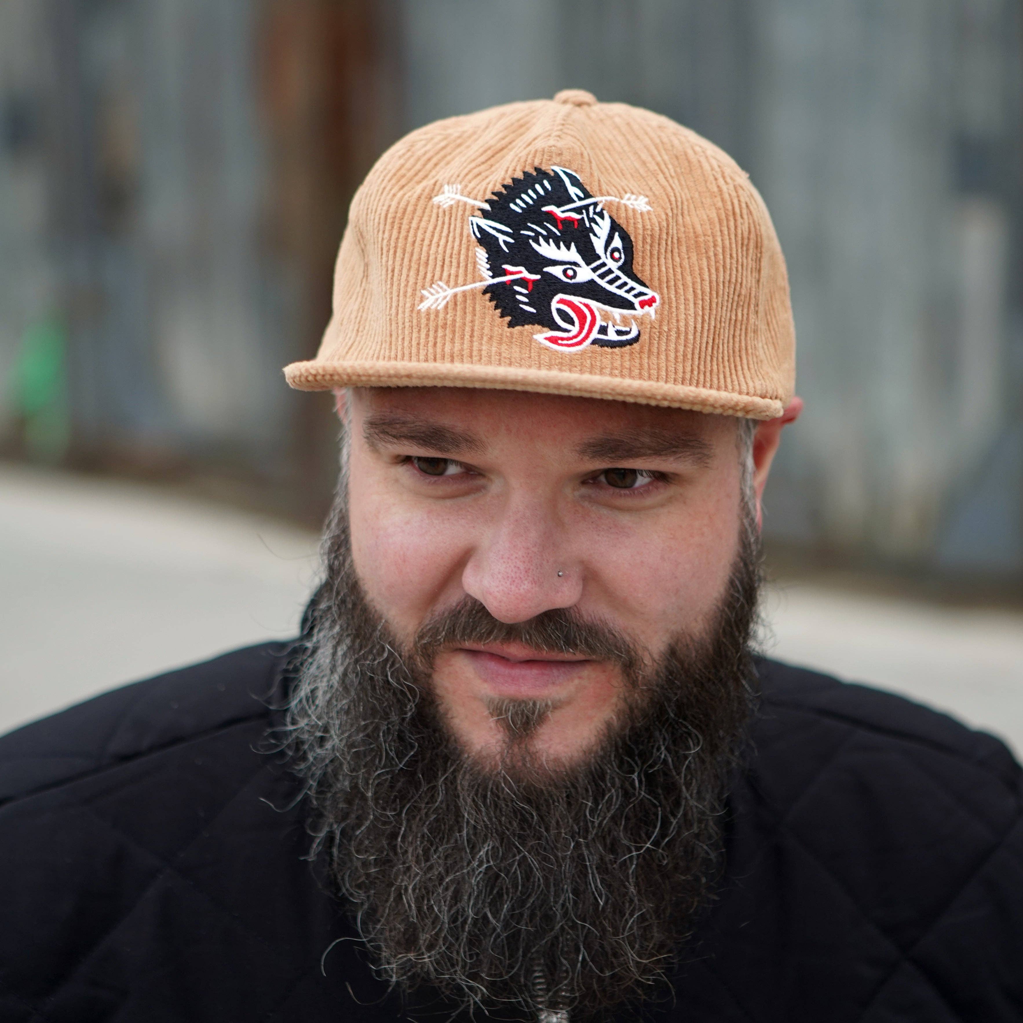 Stuntin Goods - Vendita all'ingrosso Cappellino con visiera piatta - Unisex - Cappello Wolf Corduroy2