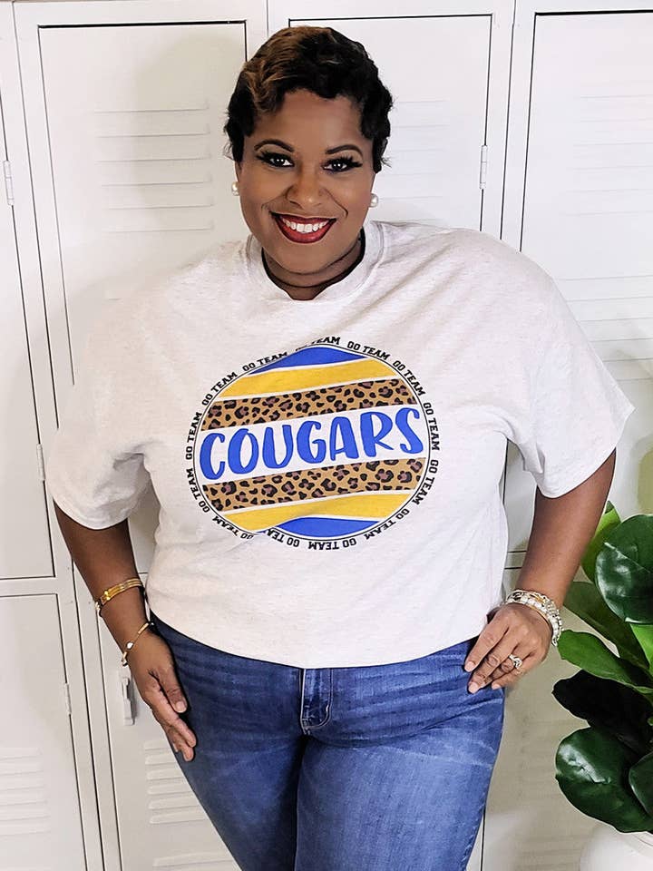 Go Team Custom Mascot T-Shirt for wholesale by Sugar Stitch