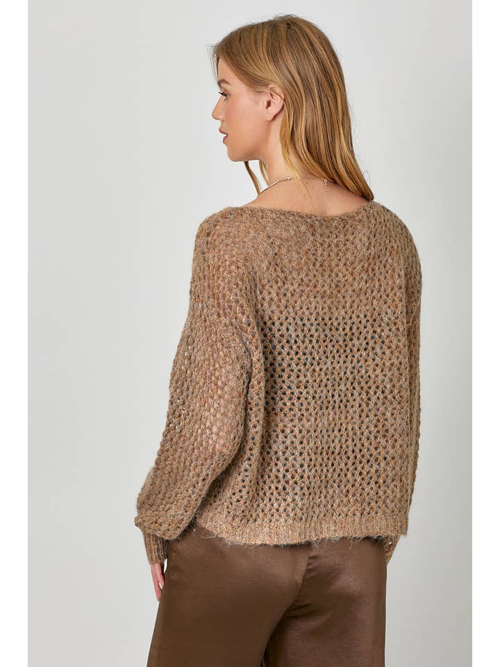 Mystree – wholesale Pullovertröja - Dam – 60897 Pullovertröja i metalliskt nät11