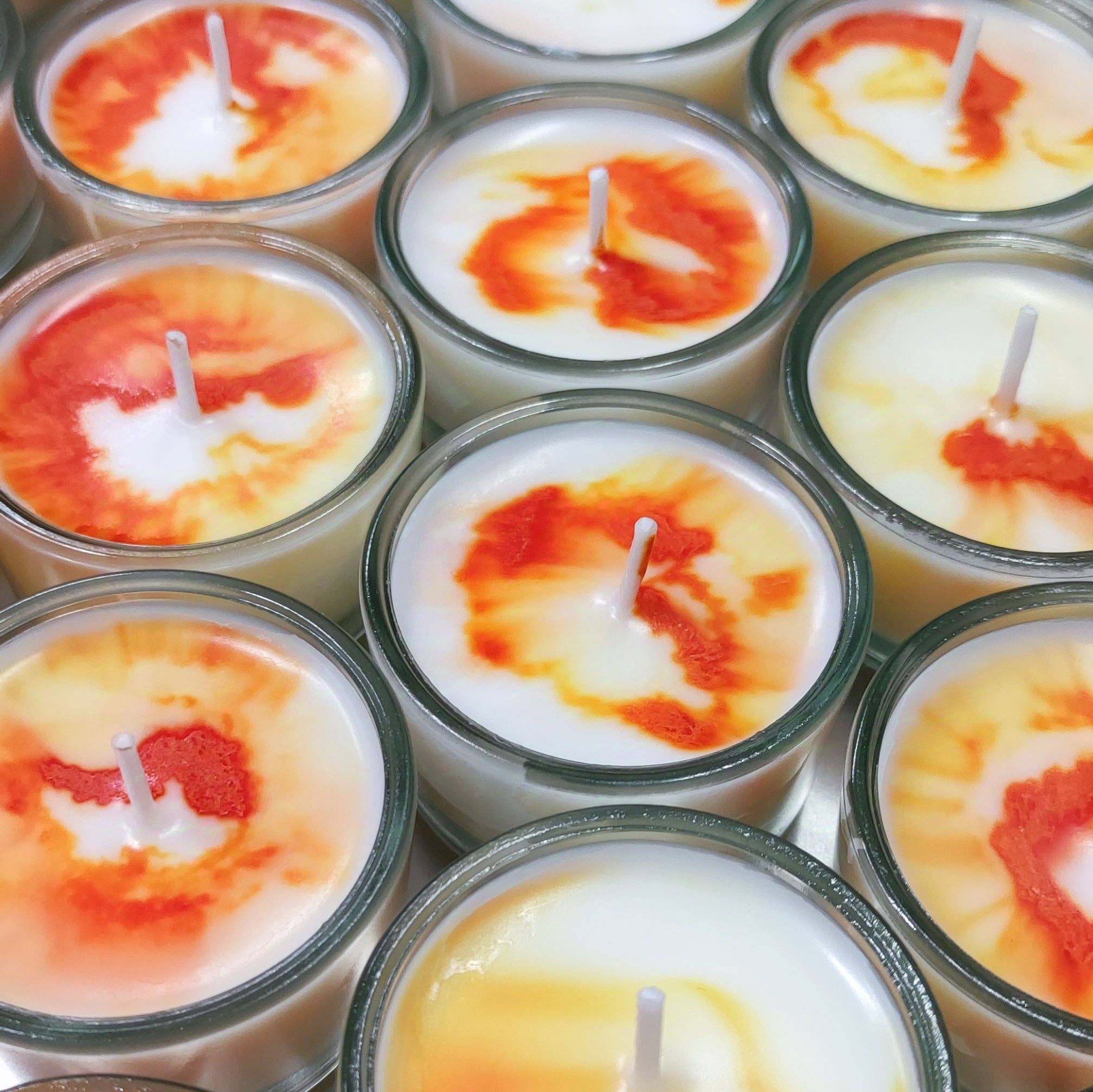 mysoy‎® Duftkerzen-Manufaktur - Vendita all'ingrosso Candele a lumino - Set di 3 lumini effetto fatti a mano | Tester di candele profumate8