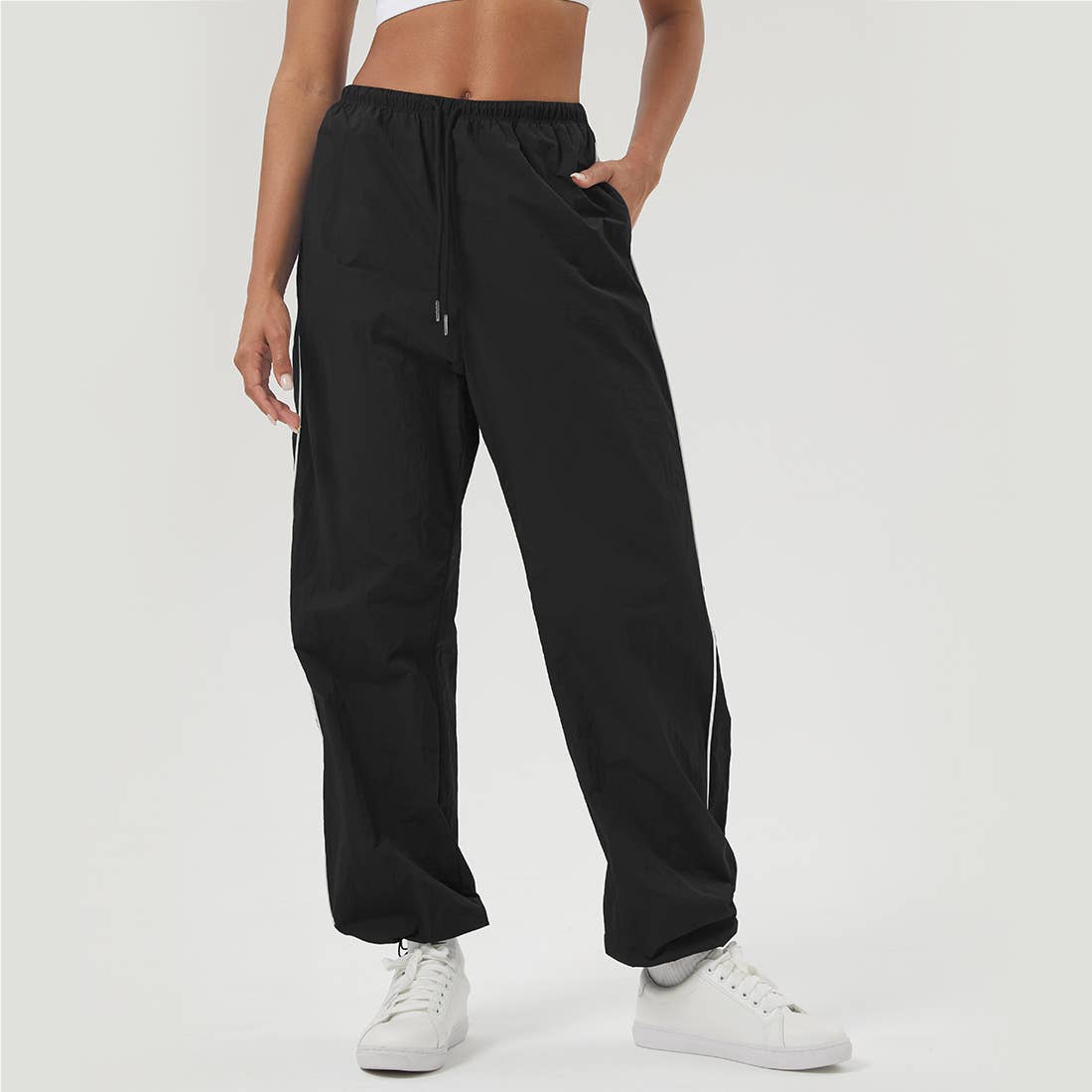 Sodalemon - Vendita all'ingrosso Pantaloni sportivi - Donna - Pantaloni sportivi da donna con coulisse e tasche a blocchi di colore3