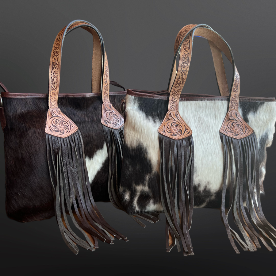 Westrian International - Wholesale Tote Bag - Women's - CLEARANCE - Long Fringe Cowhide Leather Handbag2