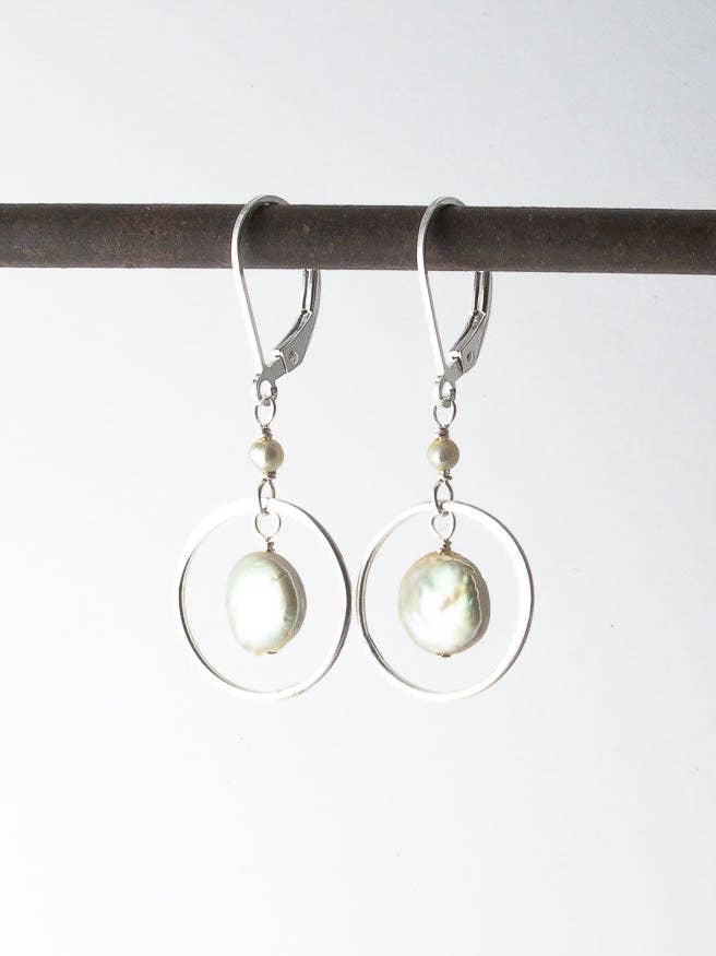 Aviva Spring Earrings (sage) for wholesale by Deana Rose Handmade Jewelry