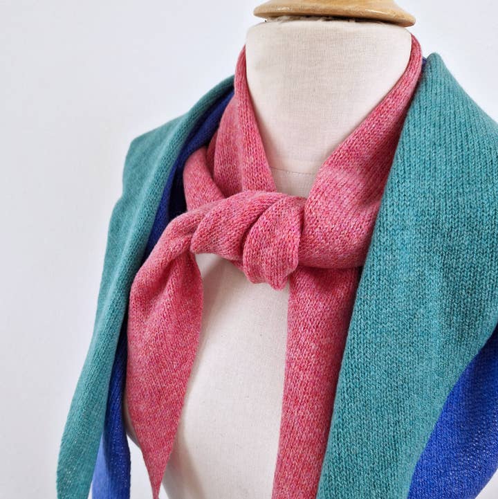 Candy Coated Accessories - Wholesale Scarf - Women's - Lightweight Neckerchief - Tahiti Blue1