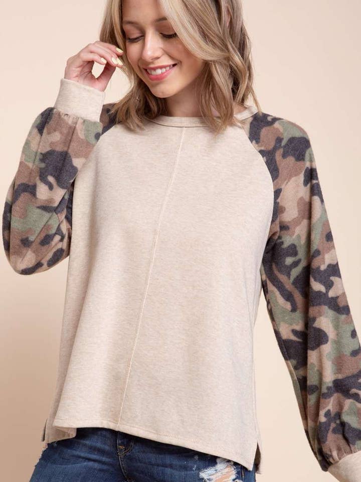 MANCHES LONGUES À IMPRIMÉ CAMOUFLAGE pour la vente par mittoshop