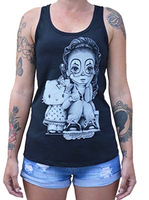 Lil Payasa - Top de Alças Gráfico para Mulher por atacado de Black Market Art