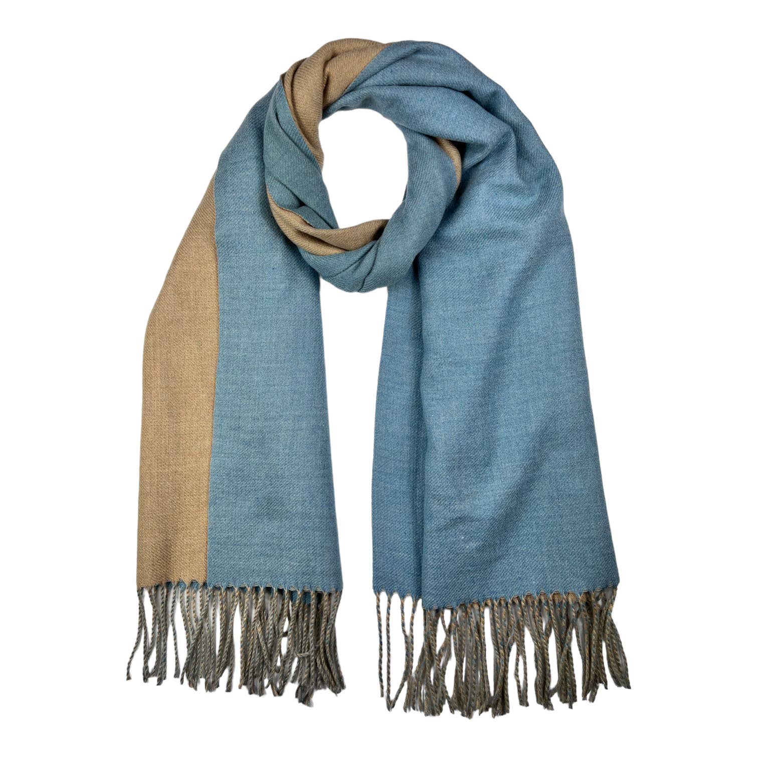 London Scarves - Vente Écharpe – femme - Écharpe réversible unie bicolore en mélange cachemire15