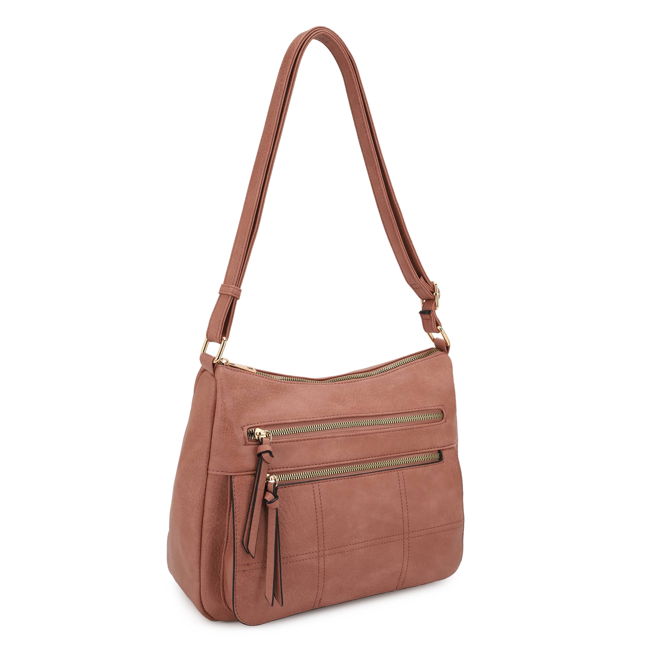 Wholesale Ada Women Multi Pocket Slouchy Crossbody Bag for