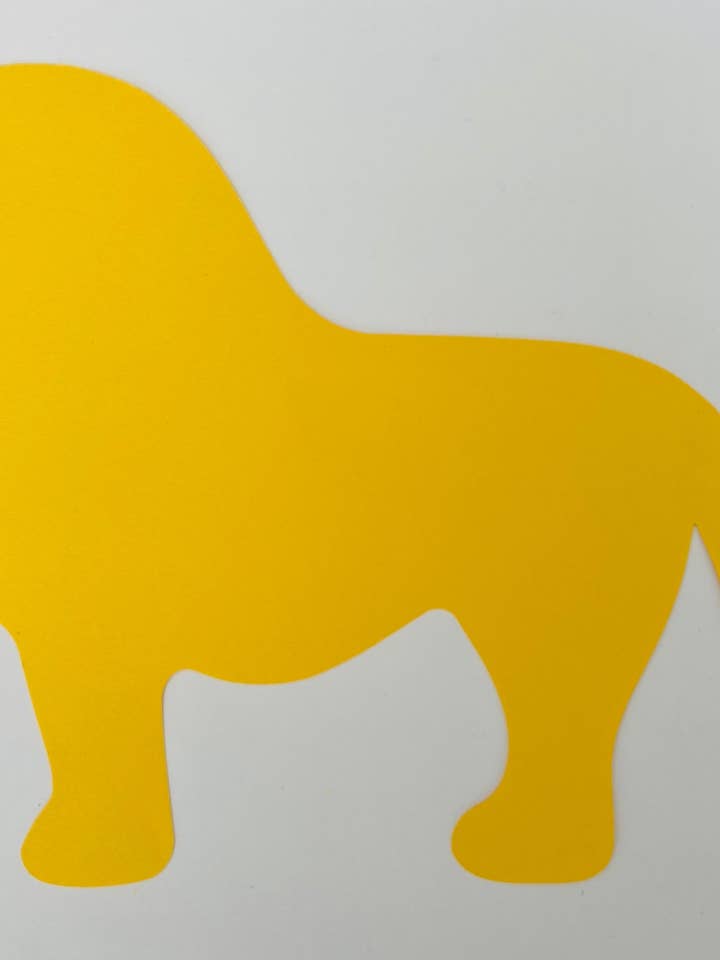 Super recortes de cor única Lion - 8” x 10” por atacado de Creative Shapes Etc.