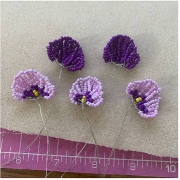 The Beaded Garden - Wholesale DIY craft kit - Pansy Beaded Flower Craft Kit - A creative gift idea.4