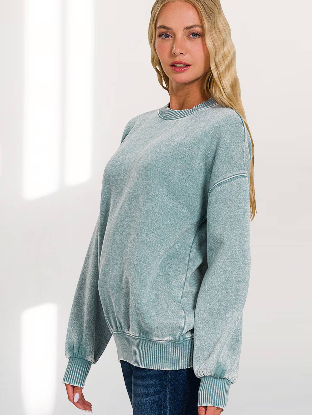 42POPS – Sweatshirt - Mulher por atacado – ',.._ Sweatshirt de Lã Polar Snow Wash58