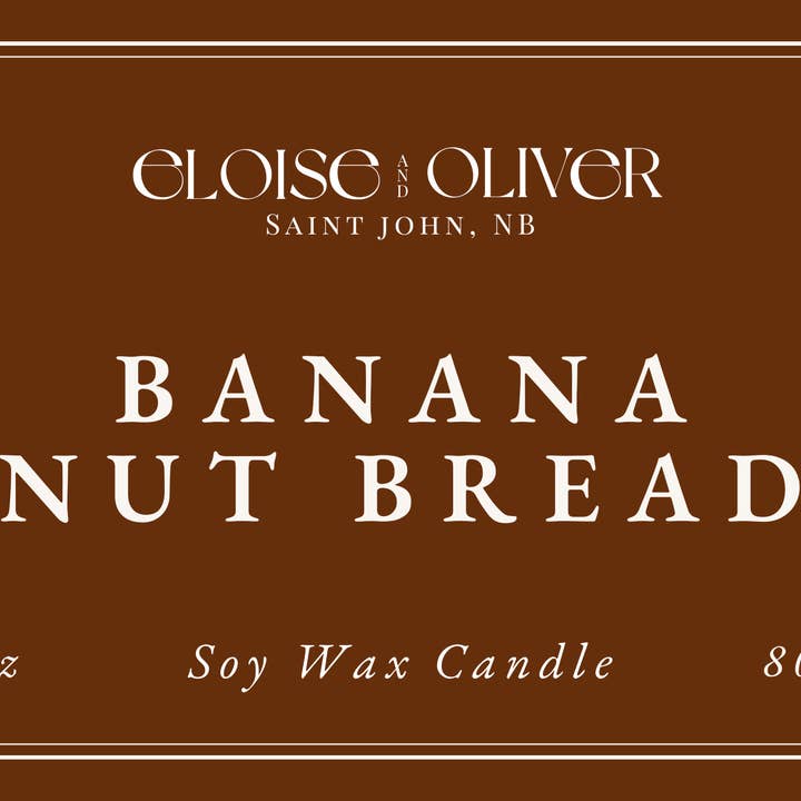 Eloise and Oliver - Wholesale Novelty candle - 8oz Banana Bread Candle - Bestseller4