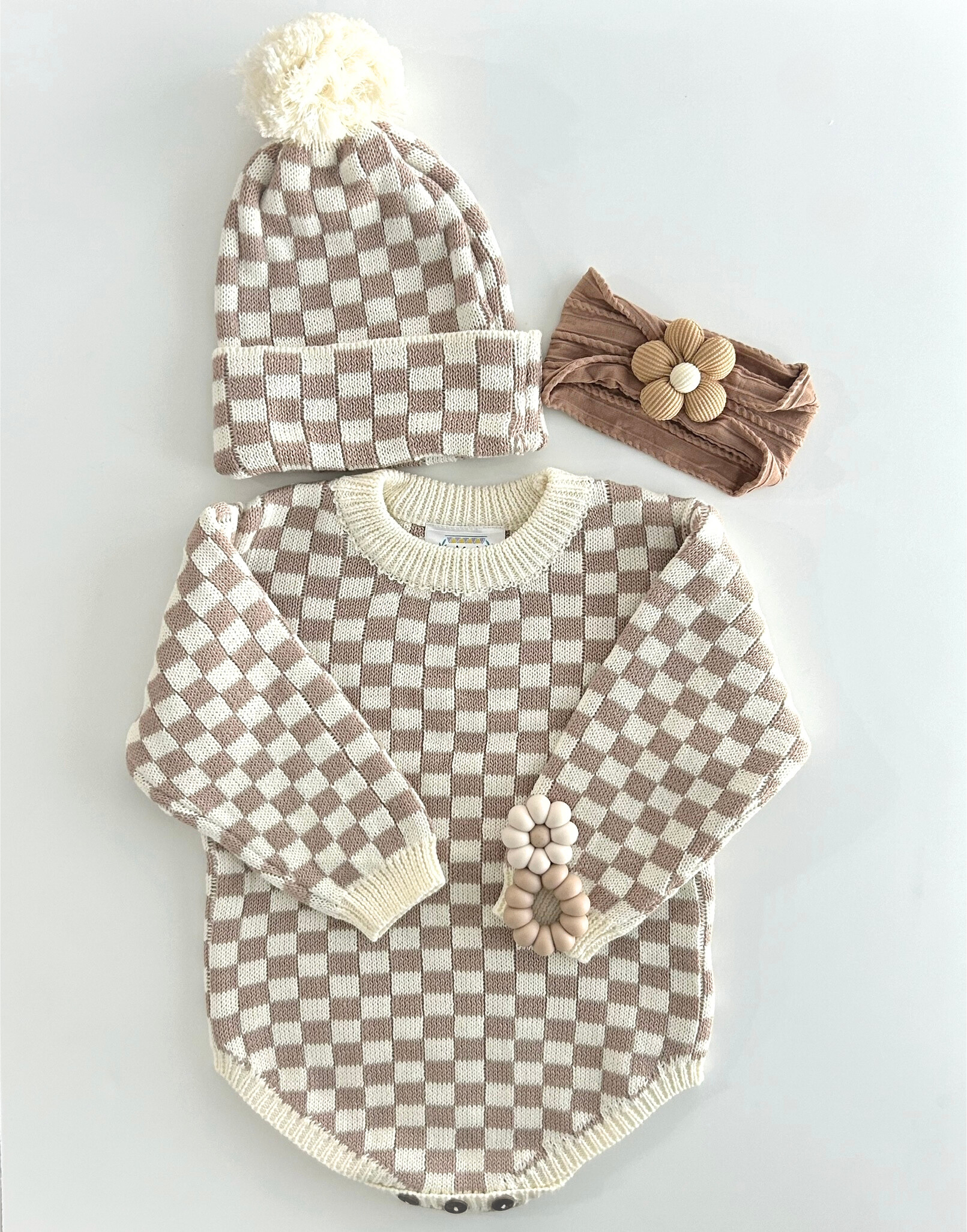 Celebrate Your Tribe - Wholesale Bodysuit (Non-Footed) - Baby - Checker Knit Bodysuit0