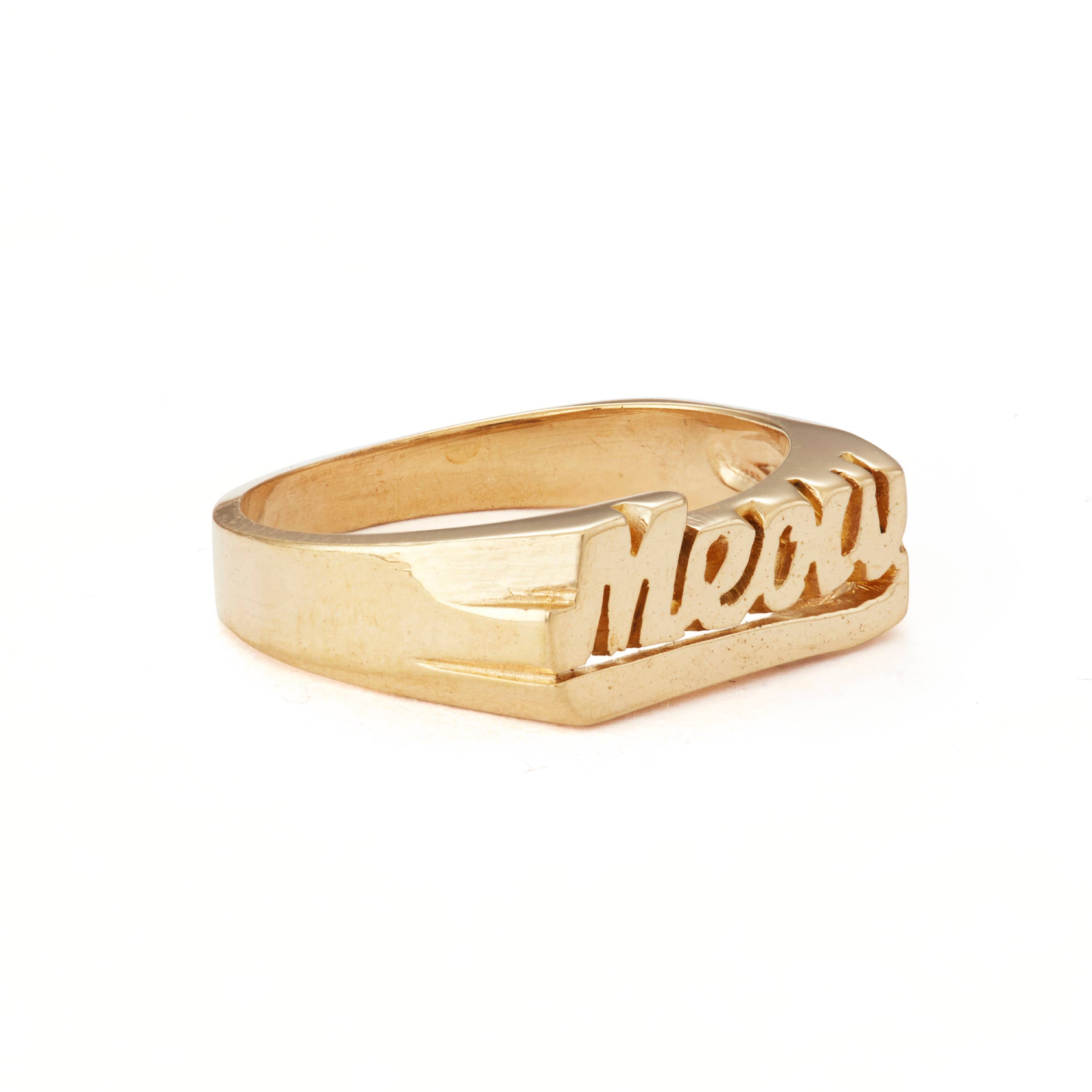 SNASH JEWELRY - Wholesale Signet Ring - Meow Brass Signet Ring