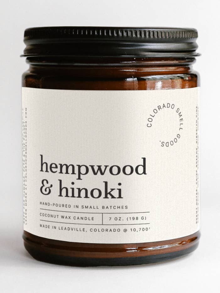 Hempwood & Hinoki - Hamp & Palo Santo kokosvokslys for engroshandel hos Colorado Smell Goods