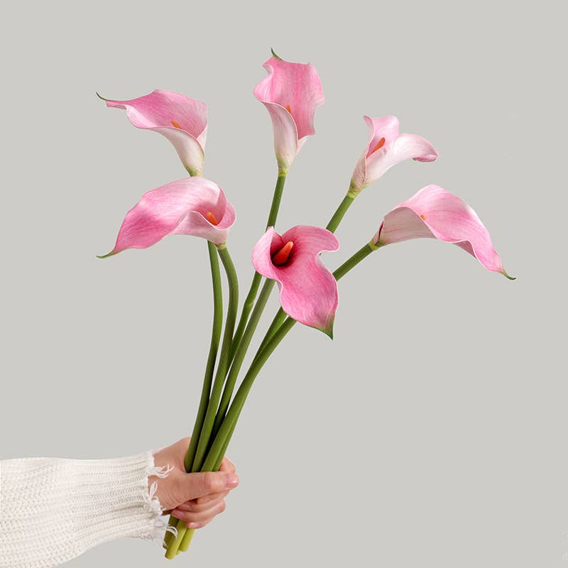 ACNITE(We cover U.S. import duties) - Vendita all'ingrosso Fiori finti - Giglio calla artificiale effetto reale per decorazione casa e fiori decorativi1