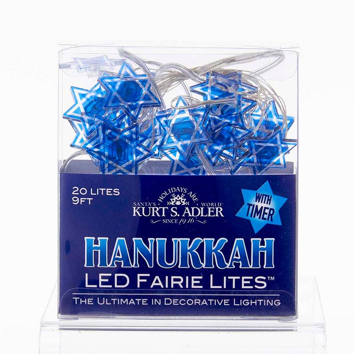 B/O 20L STAR OF DAVID LED FAIRY SET for wholesale by Kurt S. Adler, Inc.