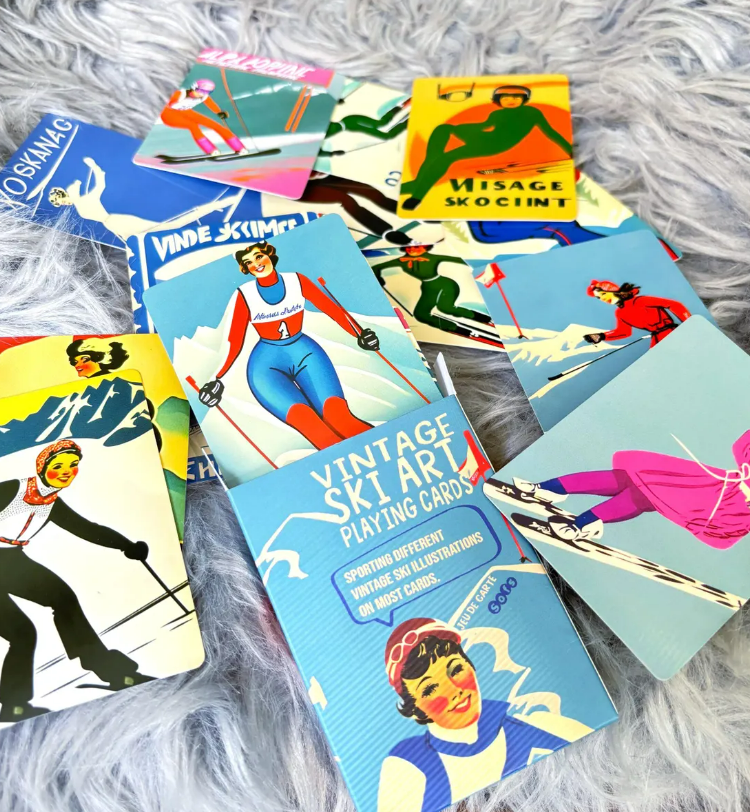 Sofs Designs - Wholesale Playing Cards - Coolest playing cards deck in Vintage Ski art3