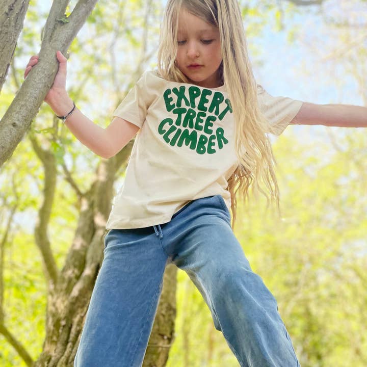 Alphabet Bags - Wholesale Screen Printed T-Shirt - Kids - Expert Tree Climber - Kid's Tee3