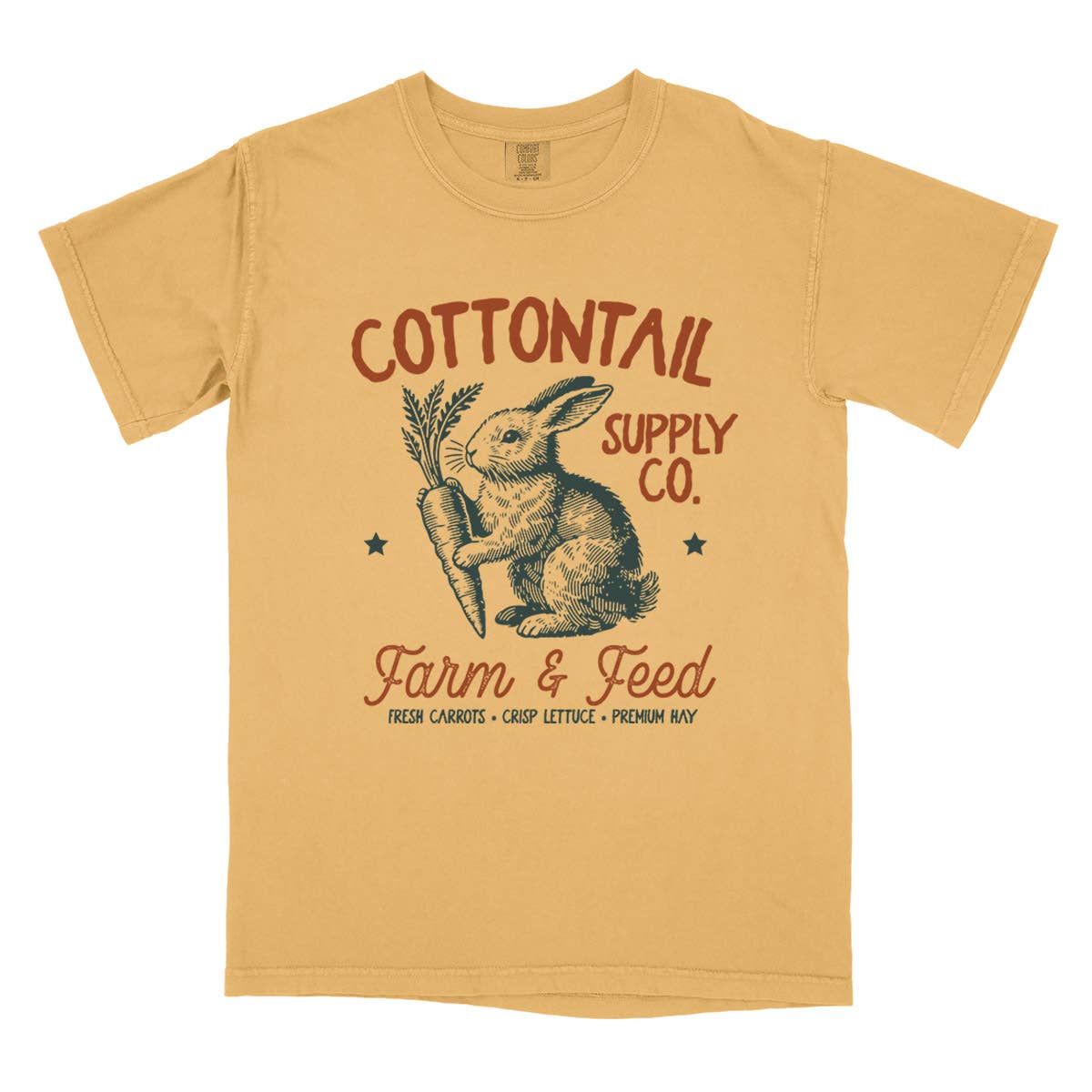 Untamed Country - Wholesale Screen Printed T-Shirt - Women's - Farm & Feed Vintage Farm Sign Comfort Colors Shirt1