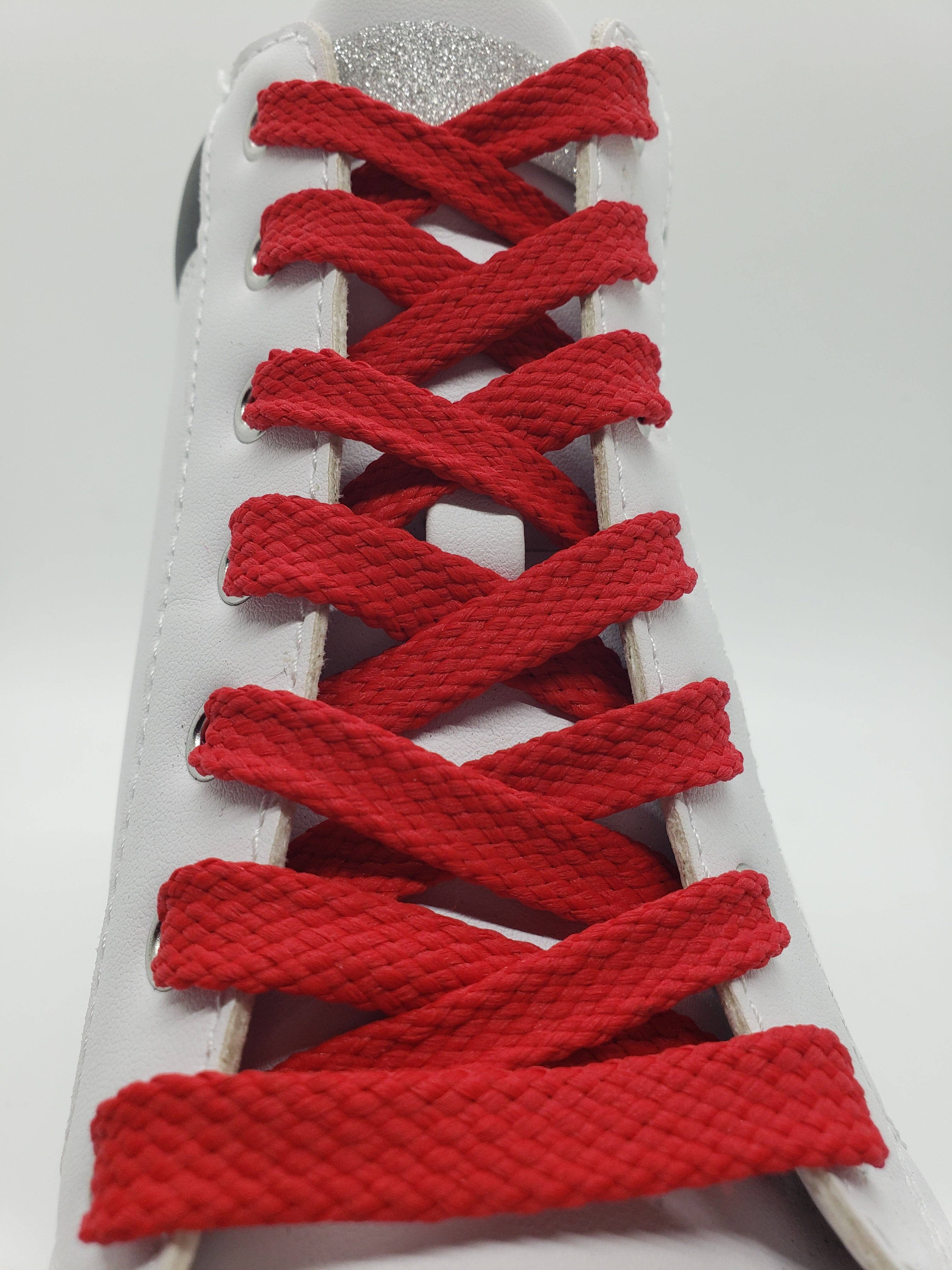 The Shoelace Factory - Vente Lacet – unisexe - Lacets plats solides - rouges1