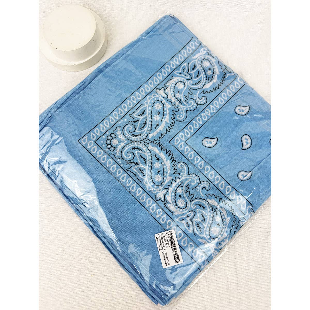 SKY BLUE Pasley Pattern Bandanas for wholesale on Faire5