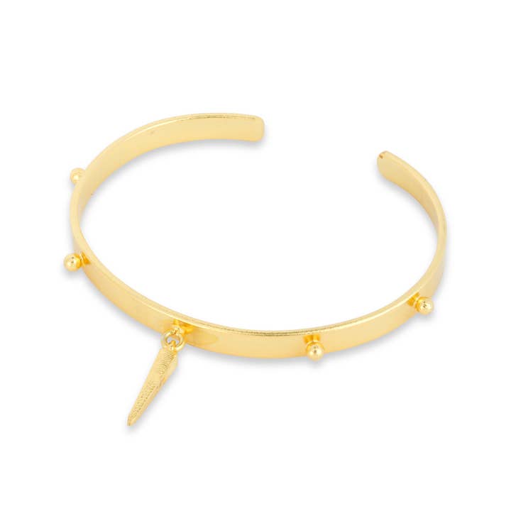 Luca Gold Bangle for wholesale by Ashiana London