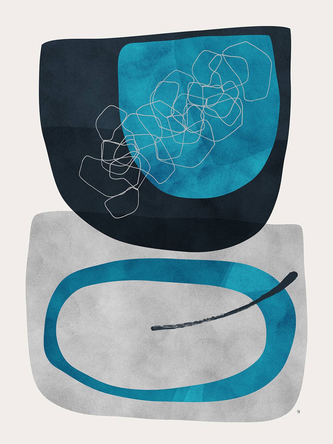 BLUE SHAKER - Wholesale Art Print - Tracie Andrews - Lexis0