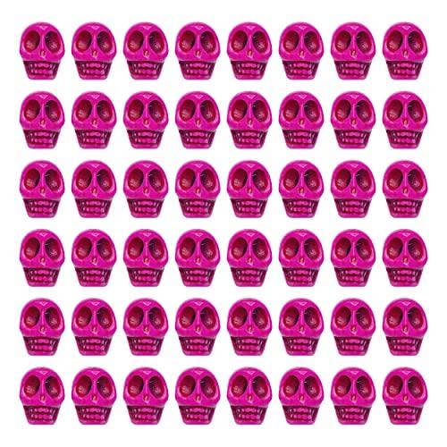 Mandala Crafts - Vendita all'ingrosso Perline - Mandala Crafts - Perline a forma di teschio intagliate in howlite per la creazione di gioielli, teschi piccoli per artigianato, perline a forma di teschio sfuse, per bracciali, distanziatori6
