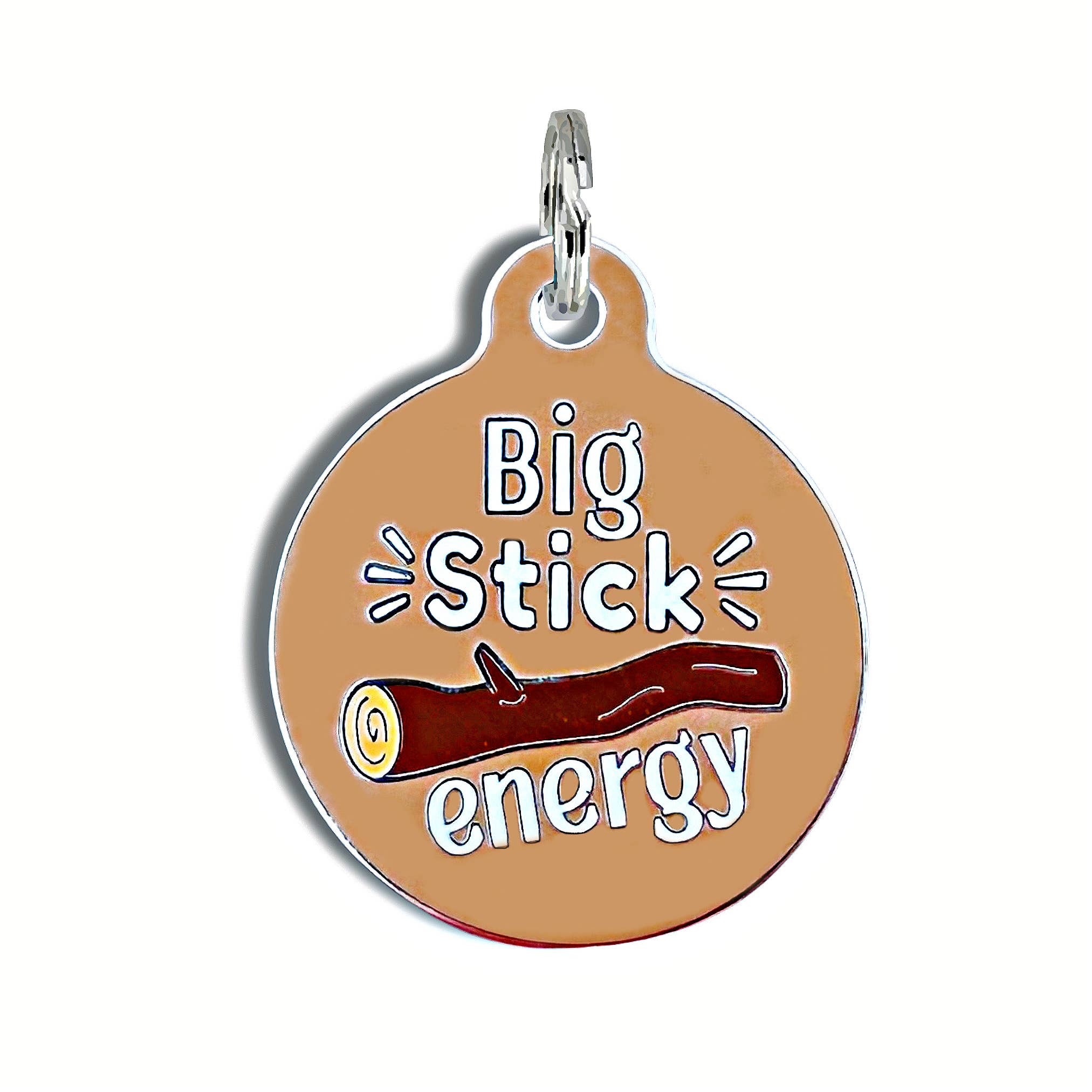 Bad Tags - Wholesale Pet Identification Tag - Dog - Enamel Dog Tag with Scannable ID - Big Sticker Energy 0
