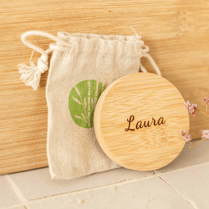 Personalized pocket mirror - My Bambou for wholesale by My Bambou