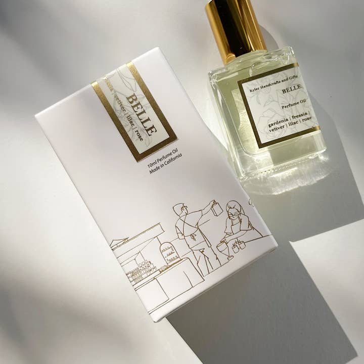 Belle - Roll-On Perfume Oil (w/ New Packaging Box) for wholesale by Kyler Handcrafts and Gifts