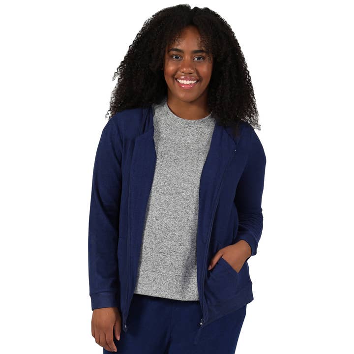 The Comfort Collection - The Zip - DENIM- Plus Size for wholesale by La Cera