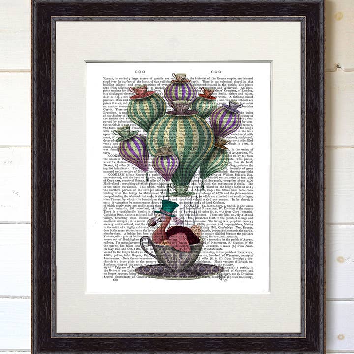 Dodo Balloon, Buchdruck /Kunstdruck/Wandkunst für den Großhandel von FabFunky Ltd