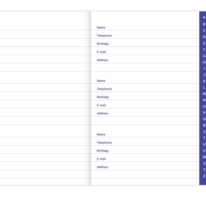 A-Journal Stationery - Wholesale Address Book - A-Journal Address Book Checkered1