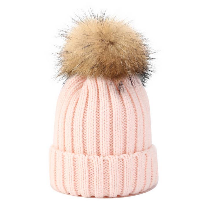 ACCITY - Wholesale Beanie - Women's - OUTDOOR WARM WOOL BALL KNITTED HAT_CWAH157712
