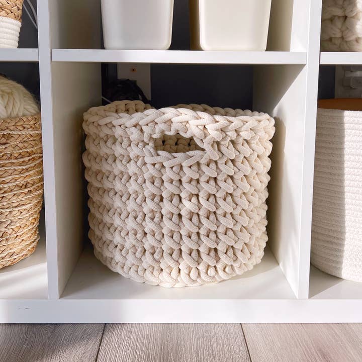 Meraki Handmade Collective – Engroshandel Kurv – Bomuld hæklet kurv