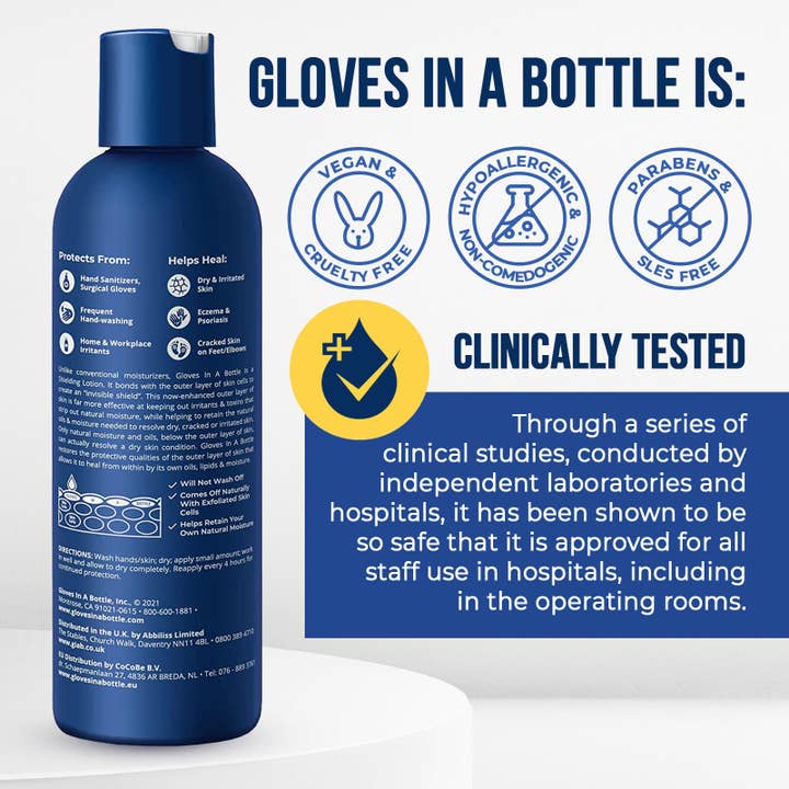 Gloves In A Bottle - Wholesale Hand Cream/Lotion - Gloves In A Bottle Hand Shielding Lotion, 8 oz6