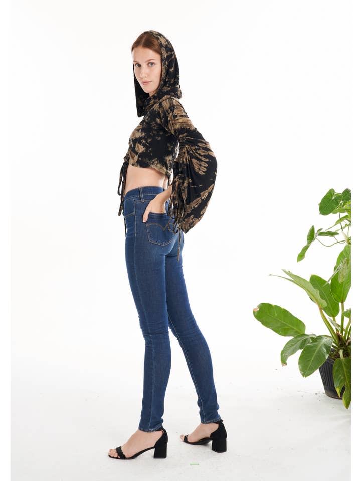 Kathmandu Imports - Wholesale Hoodie - Women's - Cropped Hoodie Top (TH-1793)8