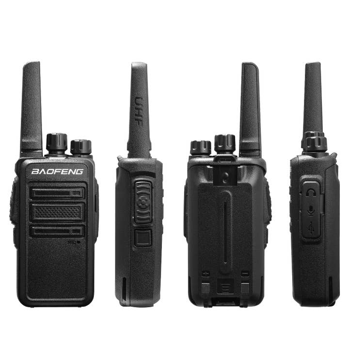 Radioddity - Vente Appareil technologique portable - Baofeng GT-68 radios FRS par lot de 4 | Sans licence | Recharge Type-C | CTCSS/DCS2