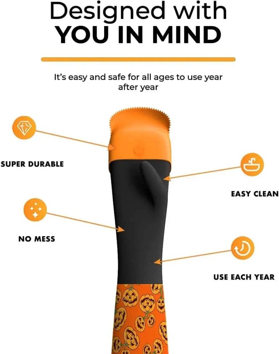 Party Expo, LLC - Wholesale Craft Tool - Pumpkin Glove Scraper Cleaning & Carving Kit - Adult (1 kit)1