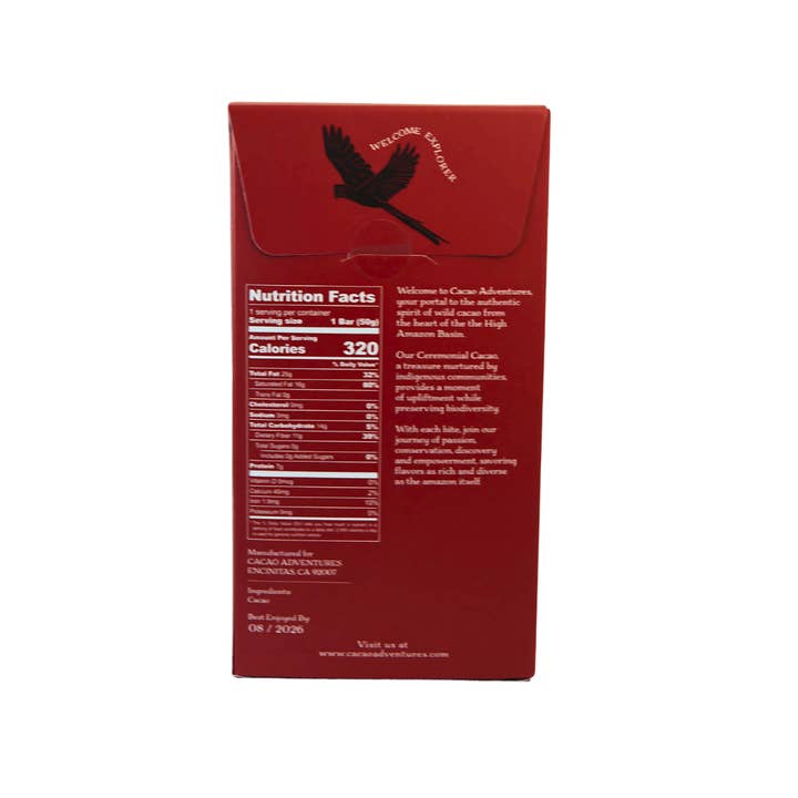 Cacao Adventures – wholesale Chokladkaka – 10-pack - 100 % ren ceremoniell kakao av hög kvalitet - Amazonasbassängen