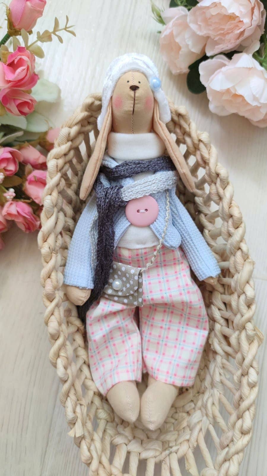 ChernikovaNataliya - Wholesale Doll - Kids - Rabbit Handmade Doll, Rabbit Toy, Handmade Bunny,2